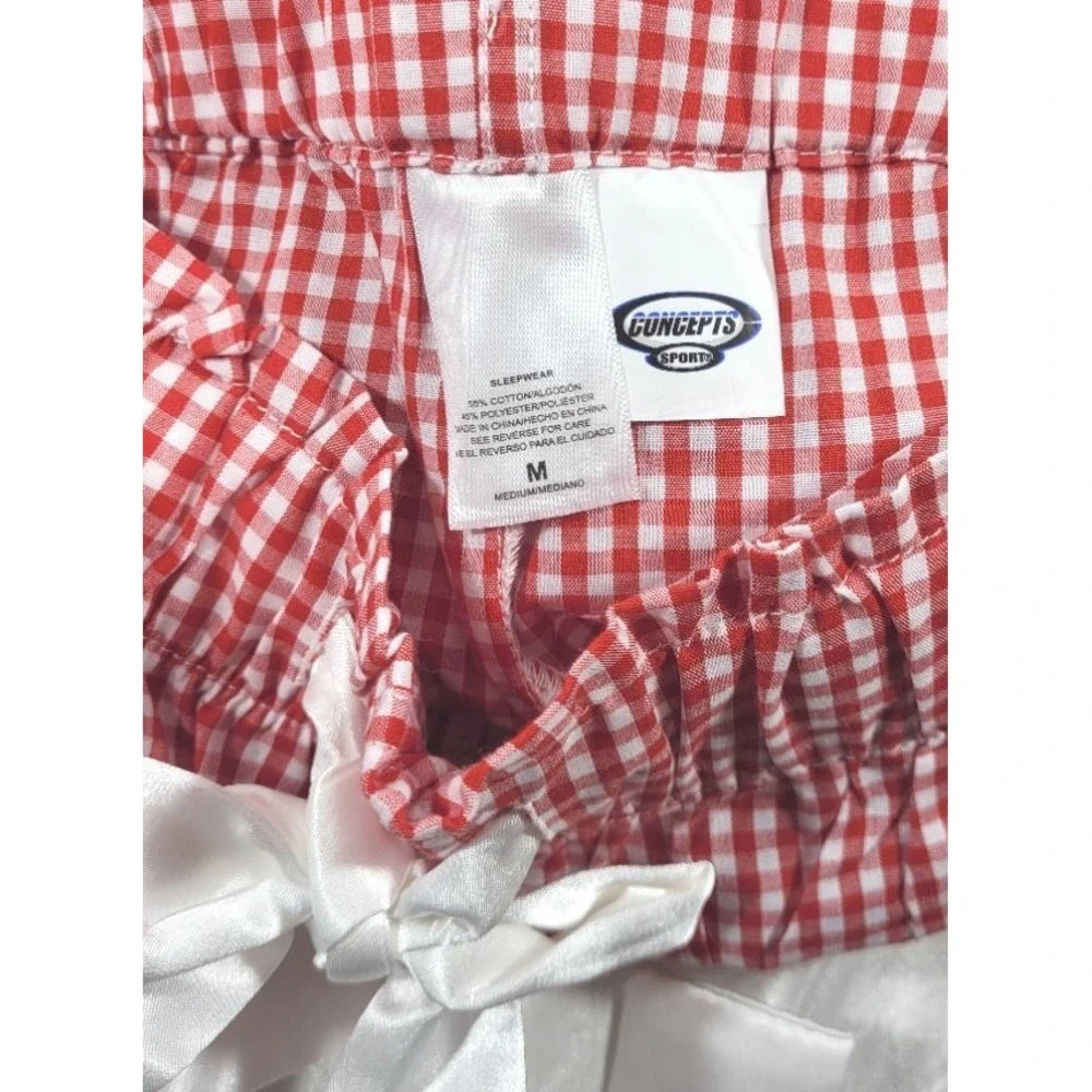 Concepts Sport Women's Texas Tech Red Gingham Lounge Pants - Medium